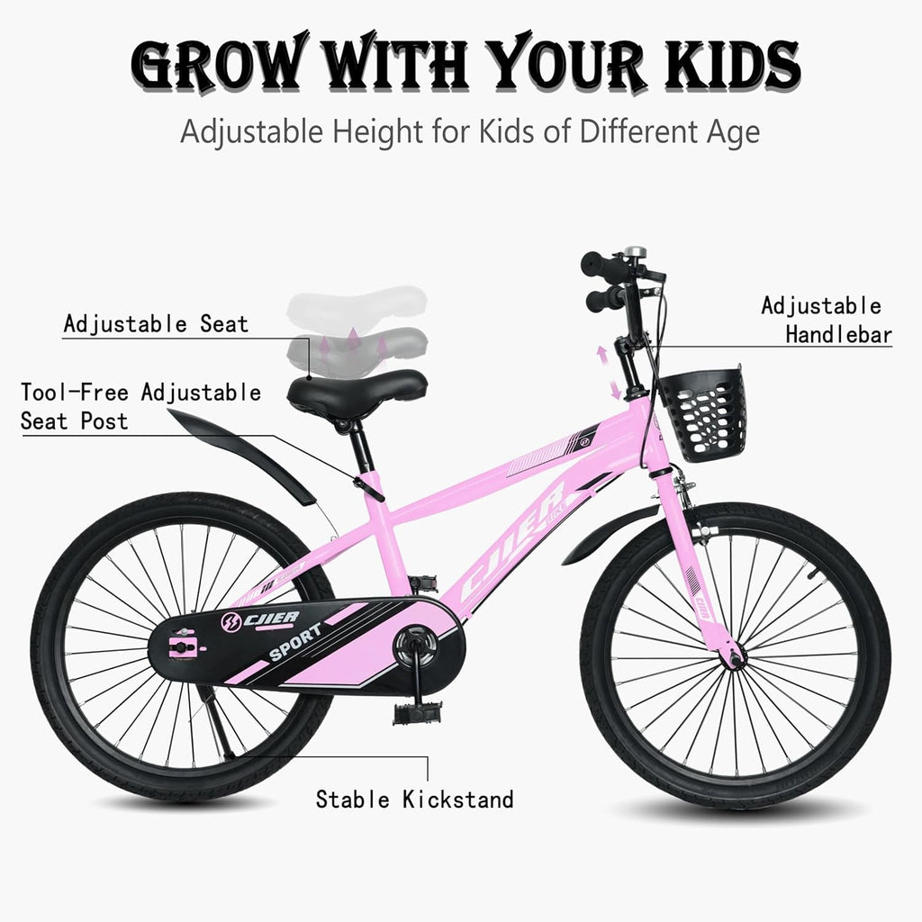 NEORIVER 14 Kids Bikes for Girls and Boys, Kids' Bicycles with Training Wheels, Ages 3-5 Years