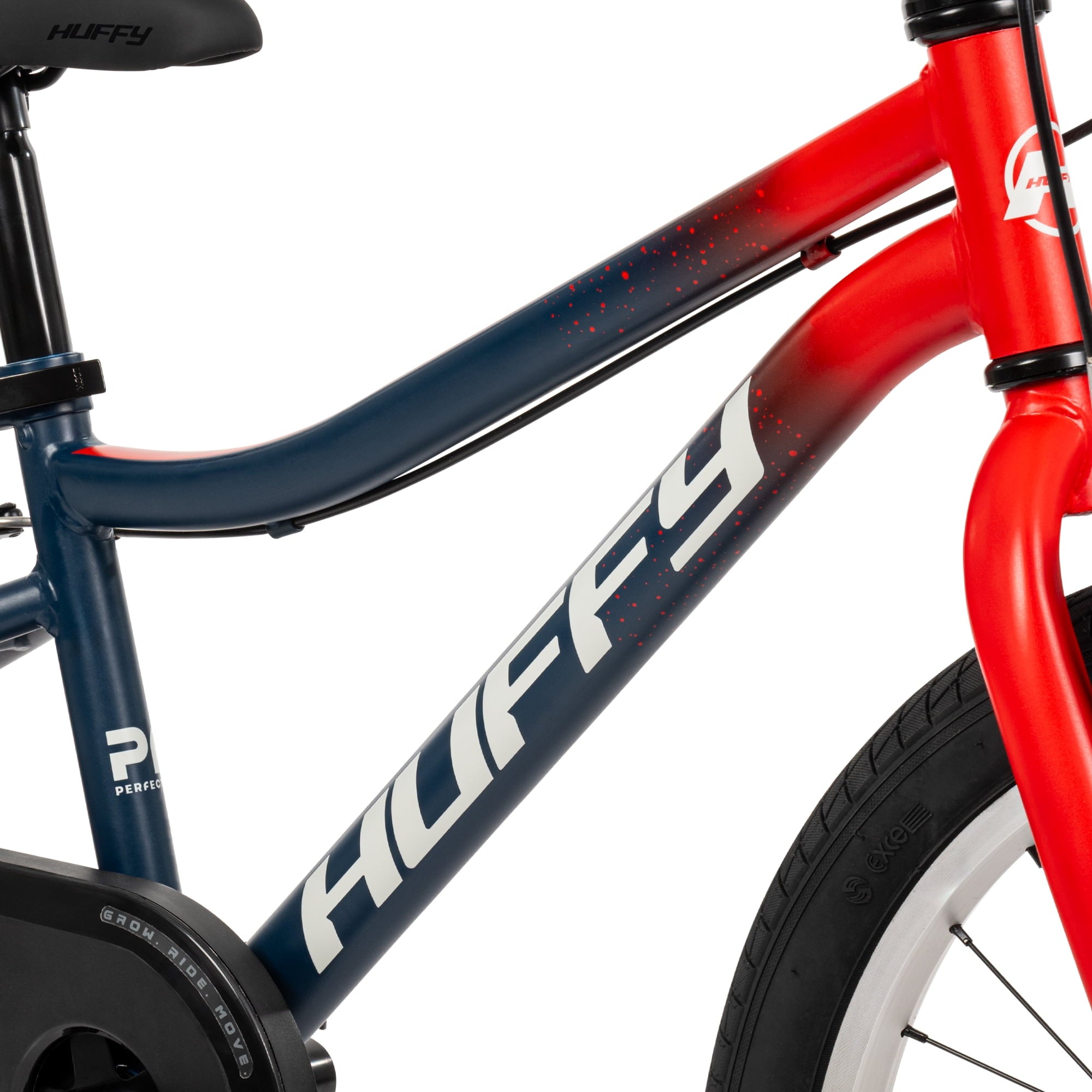 Huffy 20-Inch GRM Kids' Bike, Perfect Fit Frame for a Natural Riding Position, Dual Braking System for Confident Control, Full Chainguard for Safety, Fits Riders 45–52 Tall, Blue