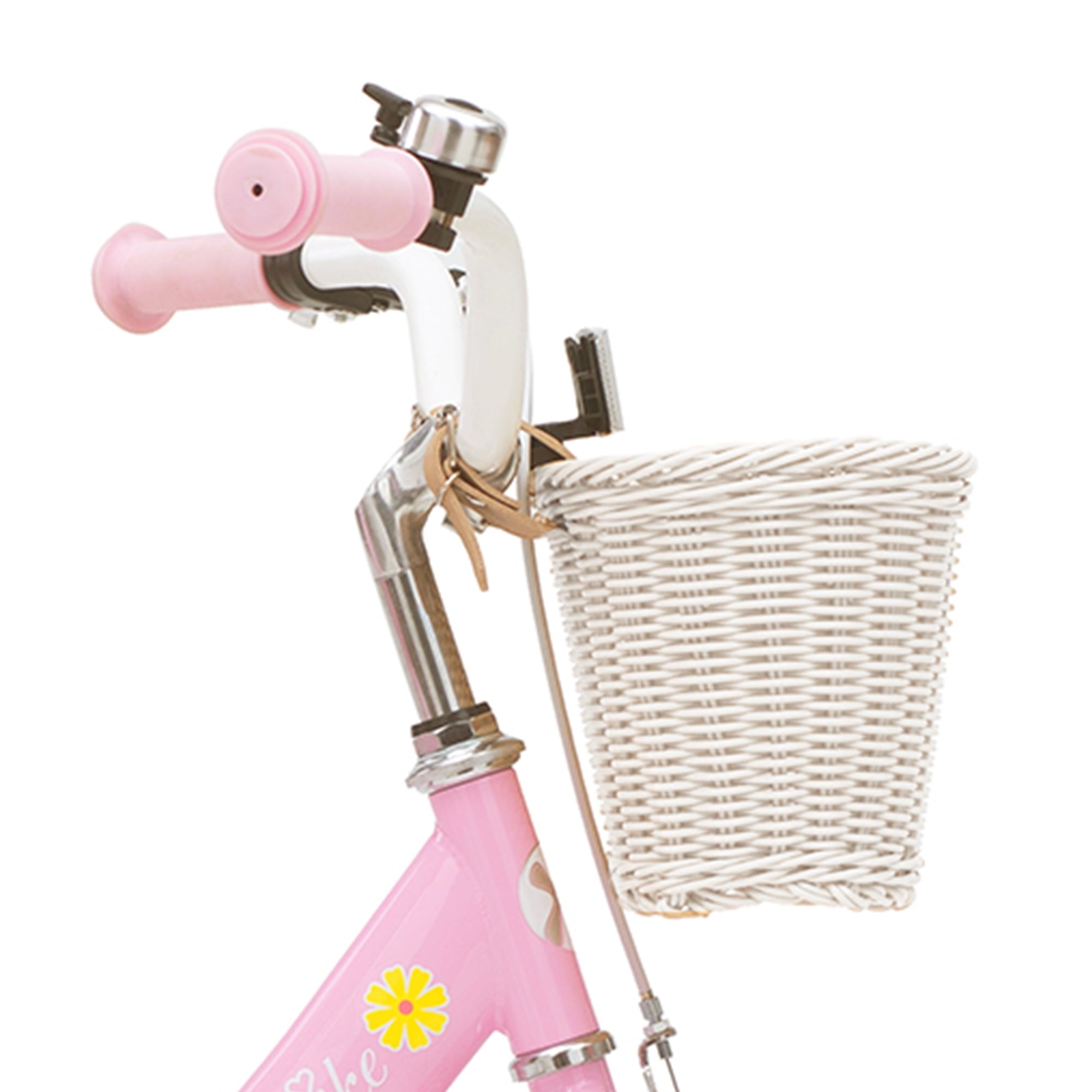 ACEGER 14 Inch Girls Bike with Basket, Training Wheels, Doll Seat, Purple Kids Bicycle for Ages 3-5