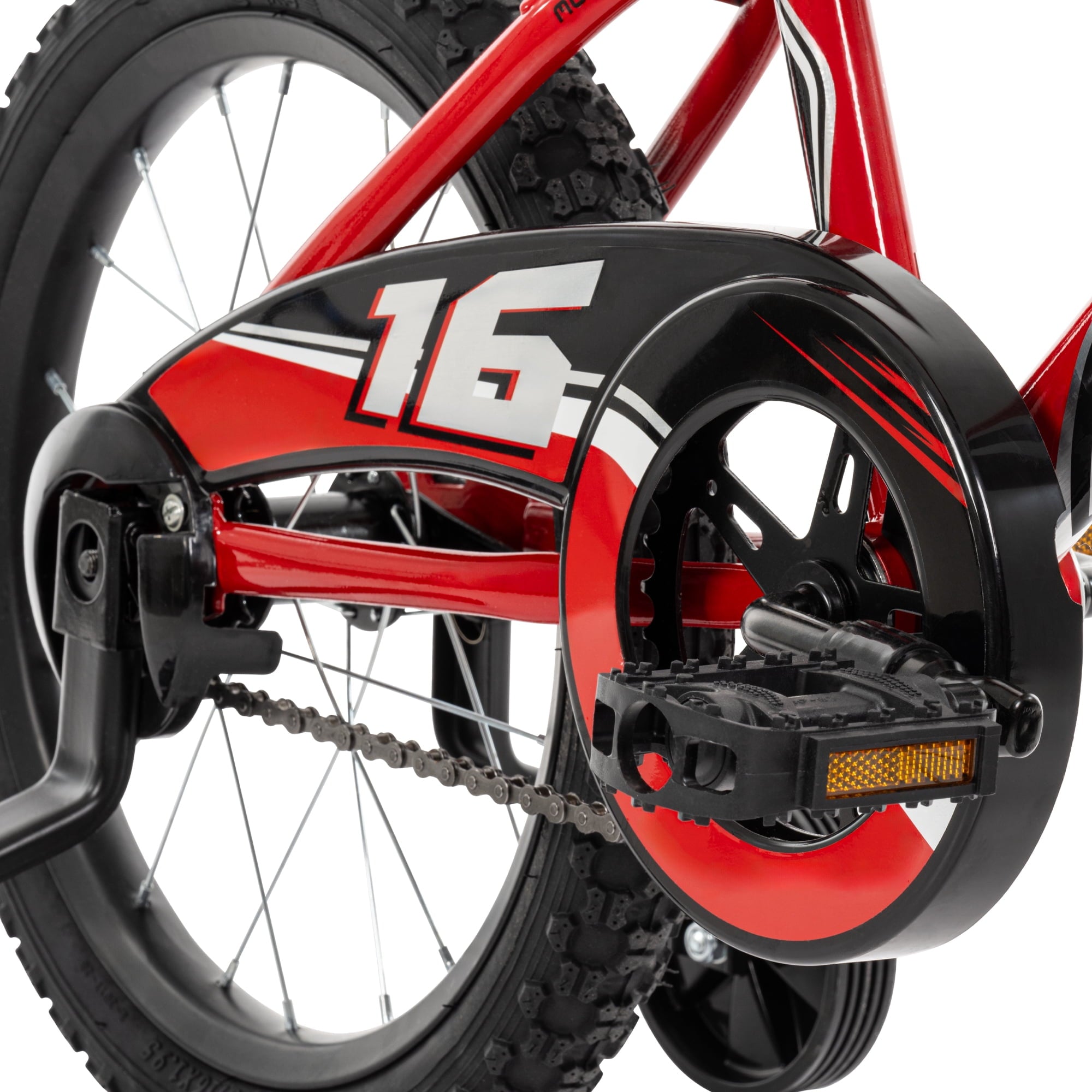 Huffy 16 Rock It Kids' Bike, Fits Riders 42 - 48, Red, Youth, Boys