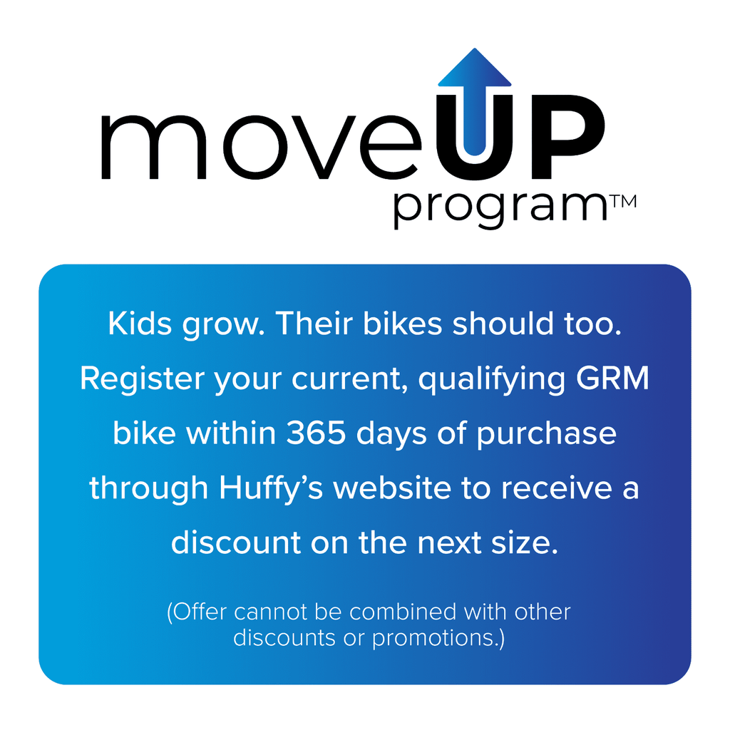 Huffy 20-Inch GRM Kids' Bike, Perfect Fit Frame for a Natural Riding Position, Dual Braking System for Confident Control, Full Chainguard for Safety, Fits Riders 45–52 Tall, Blue