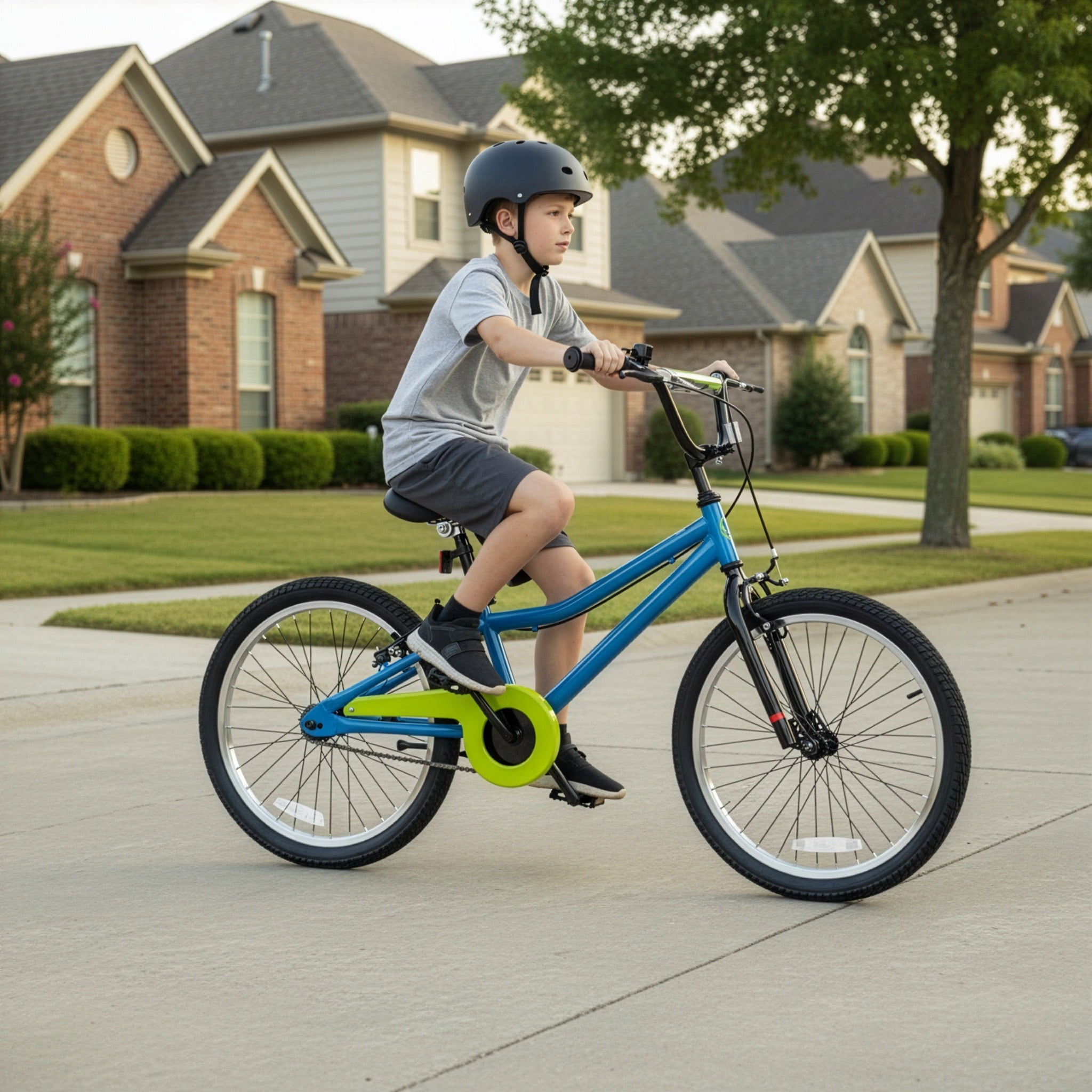 Hykolity 20 Kids Bike Age 6-12 Boy Girl Bicycle Coaster Brake Children Bike For Tween Height 48-62 Teen Sport Outdoor Riding Navy Blue