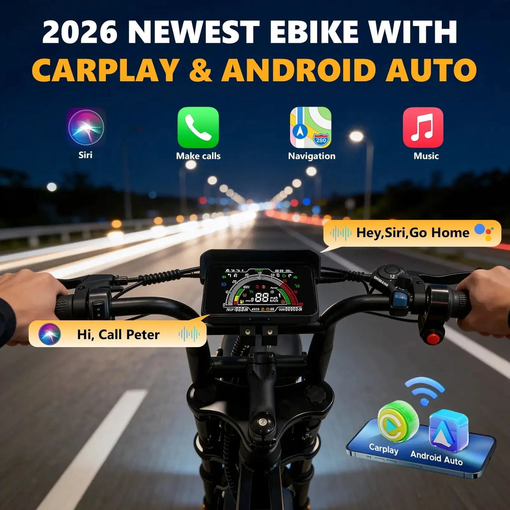 Apenet Electric Bike for Adults,1500W Peak Motor Fat Tire E-Mountain Bicycle with Wireless Carplay & Android Auto,UL2849