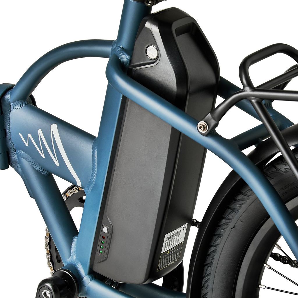 Concord 20 Urbanfold Electric Folding Bike, 36V, Class 2, Blue, Fits Riders 4'11 - 6'2, Adult, Unisex