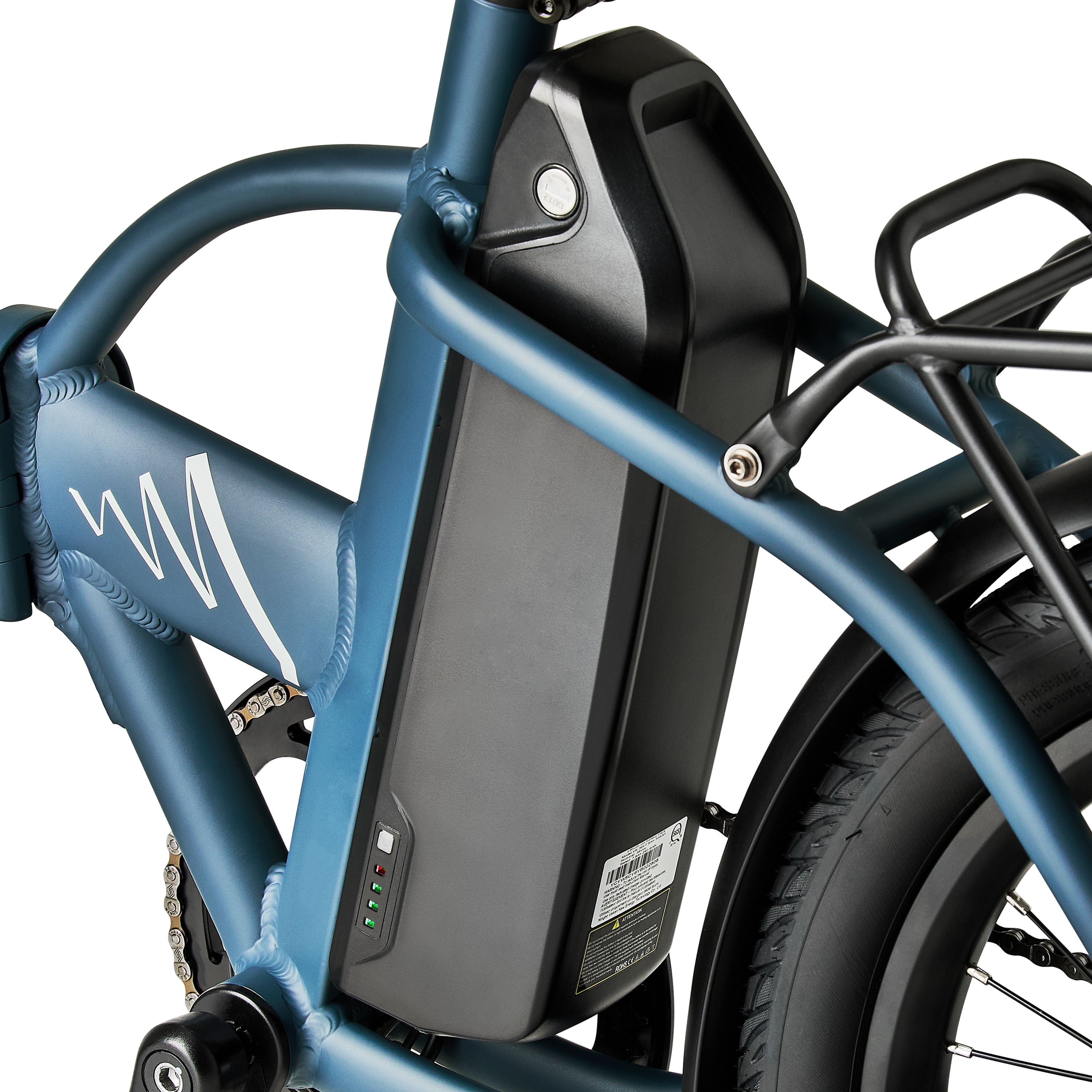 Concord 20 Urbanfold Electric Folding Bike, 36V, Class 2, Blue, Fits Riders 4'11 - 6'2, Adult, Unisex
