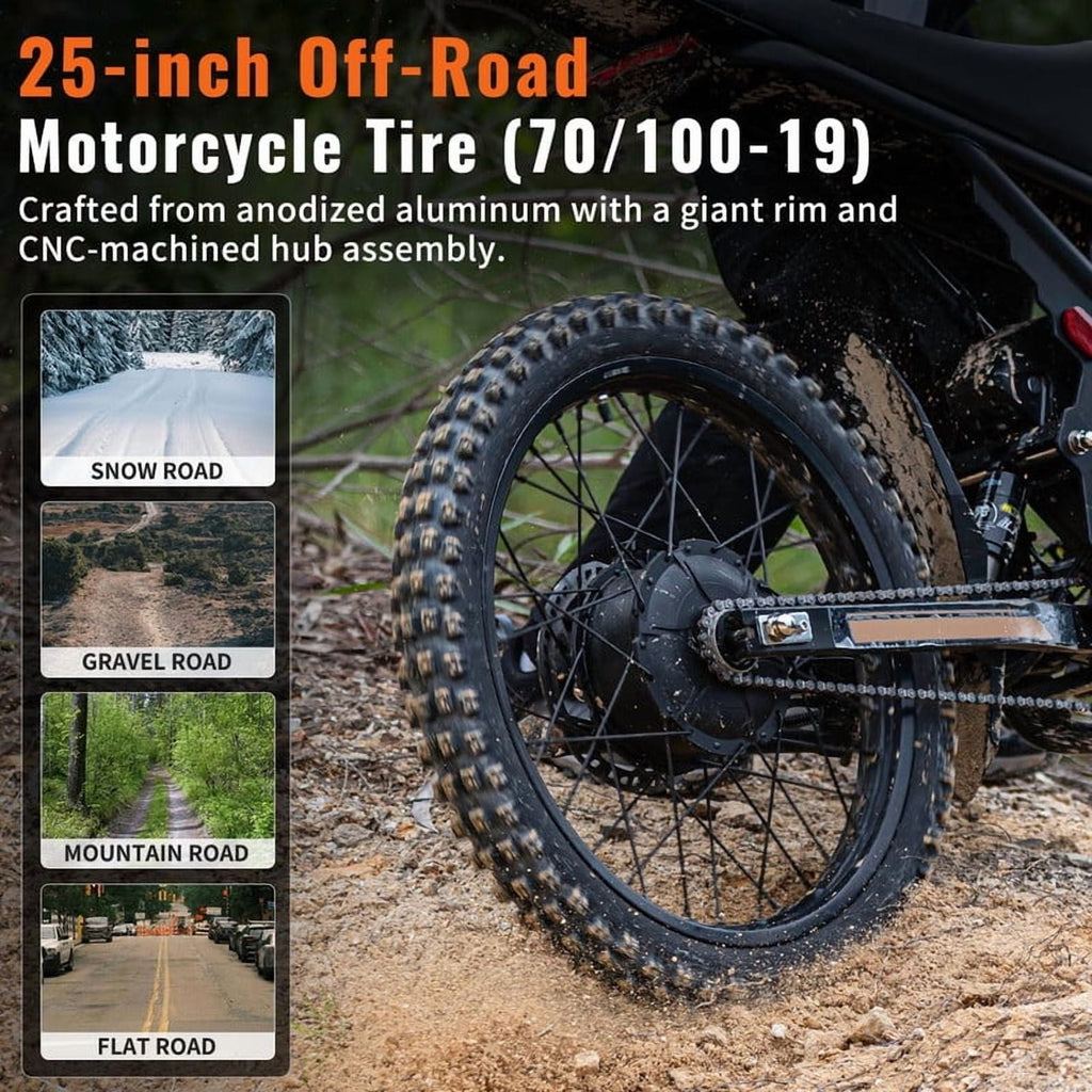 Riding'times GT54 PRO Electric Dirt Bike for Teens Adults,60V 25AH 40MPH Ebike with 14/12 Motorcycle Tire,3000W Dual Hydraulic Brakes Mountain Off-Road Dirtbike