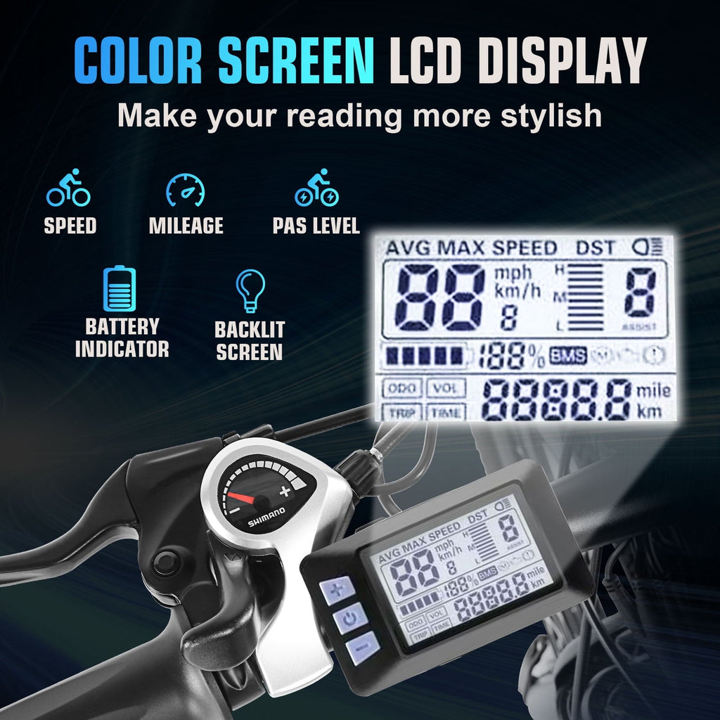 ANCHEER 500W Electric Bike for Adults 27.5 Electric Mountain Bike 3 Hours Fast Charge, Ebike for Adults with 48V 10.4Ah Removable Battery, Electric Bicycles LCD Display UL2849