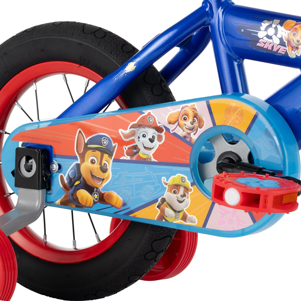 Huffy 12 Paw Patrol Kids' Bike, Fits Riders 37 - 42, Blue, Youth, Boy's