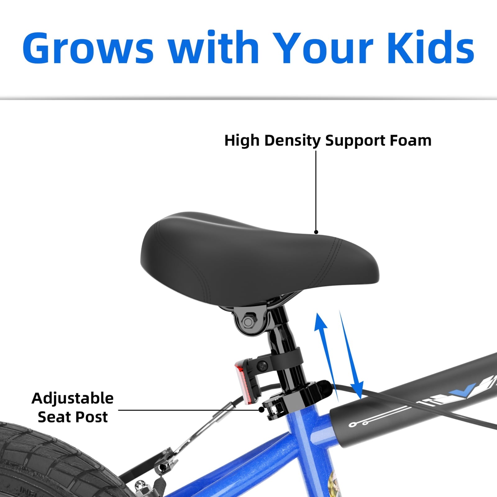 Korimefa Kids Bike, 14 inch Boys Bike BMX Style Bicycle with Training Wheels Coaster Brake for 4 5 6 7 Years Old Toddlers Boys , Blue