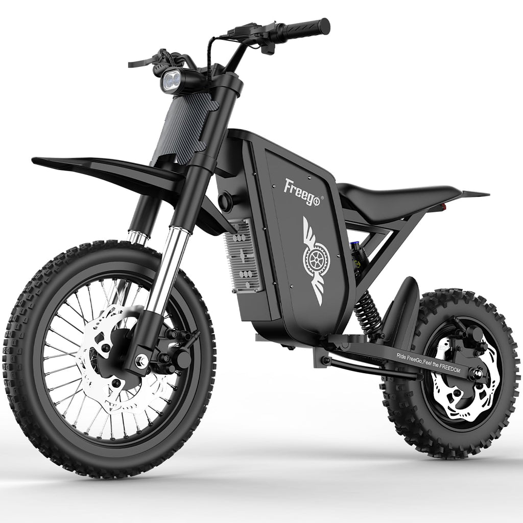 Freego X0 Electric Mountain Bike for Adults & Teens,3600W(Peak),60V 23AH Battery,40 MPH Top Speed,50 Miles Range,14/10 Tires,UL2849