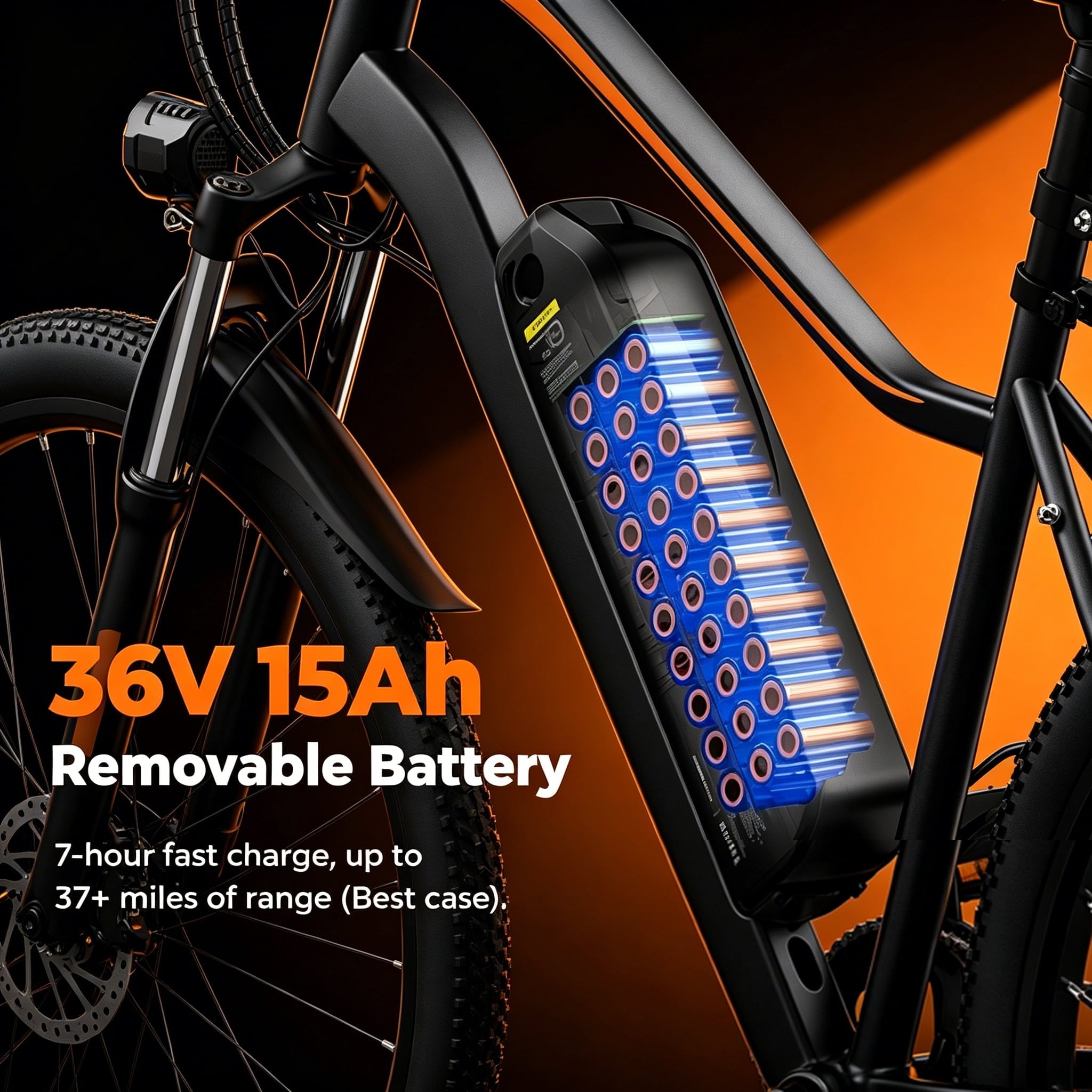 iScooter 750W Peak Electric Bicycles,26 Electric Bike for Adults with 15Ah Removable Battery,LCD,Suspension Fork,5 Riding Modes, Mountain Ebike