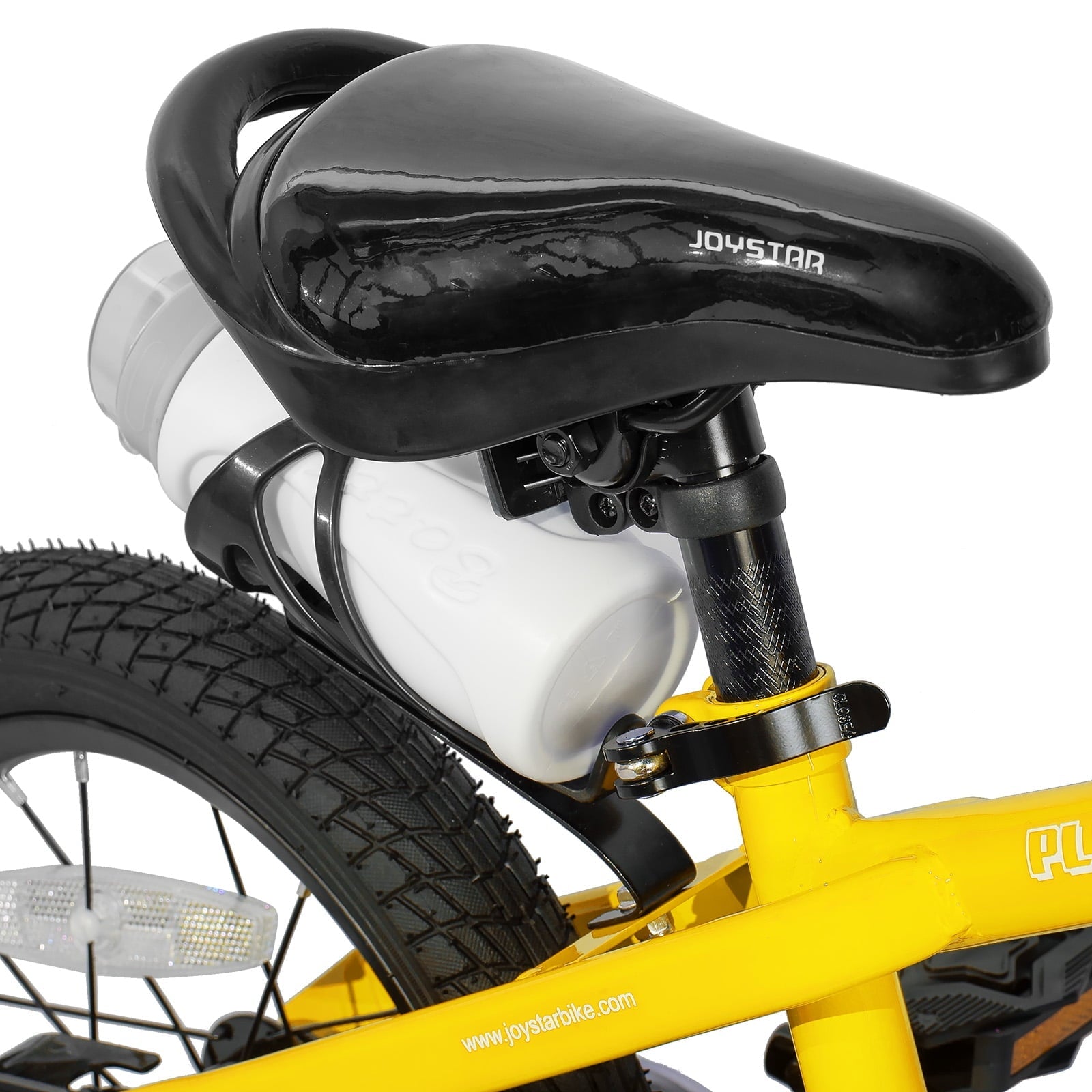 JOYSTAR Pluto Kids Bike with Training Wheels for 14 inch Bike, Gray