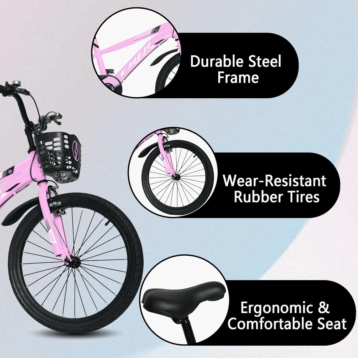 14 Kids Bikes for Girls and Boys, DEYGIA Kids' Bicycles with Training Wheels, Ages 3-5 Years