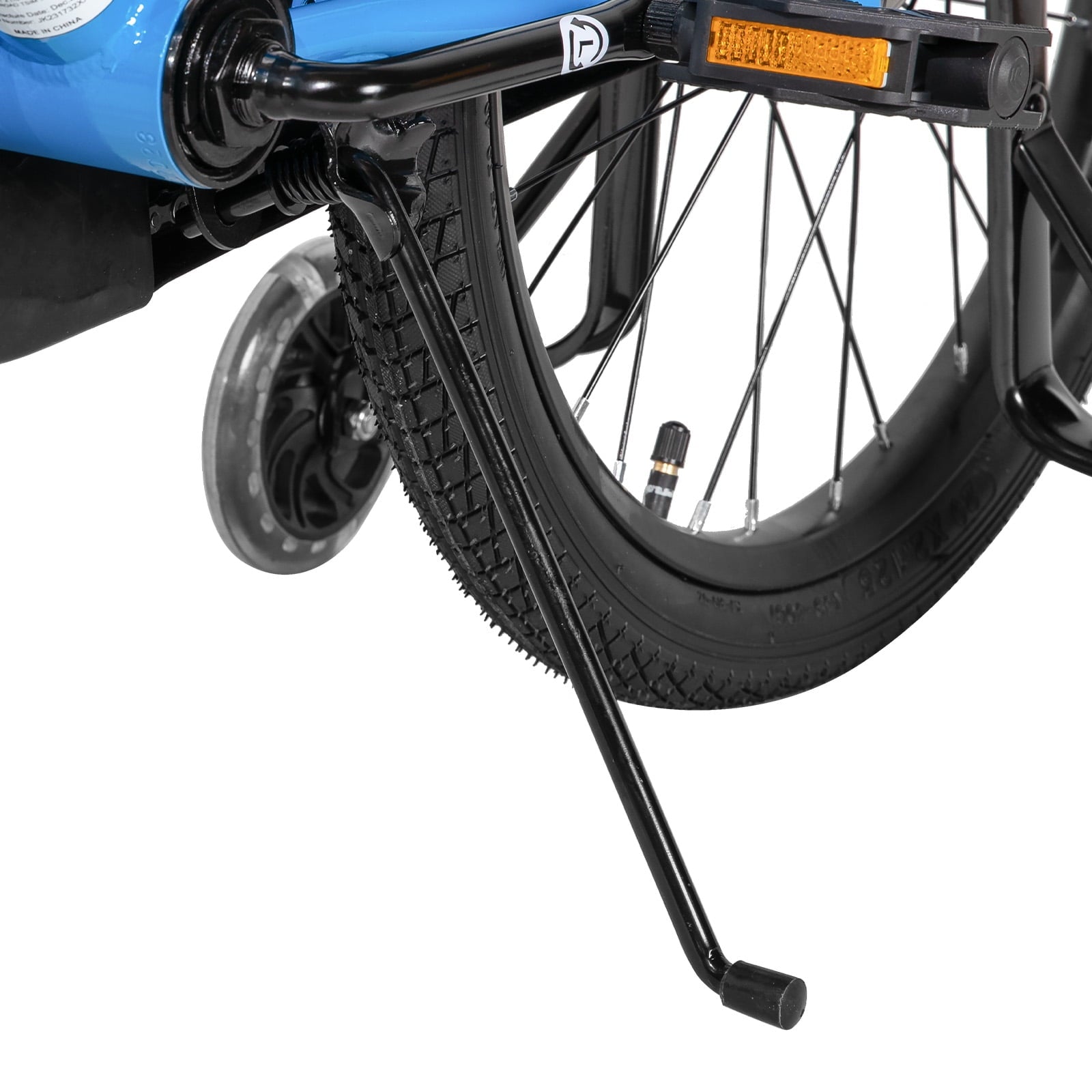 JOYSTAR Pluto Kids Bike with Training Wheels for 14 inch Bike, Gray