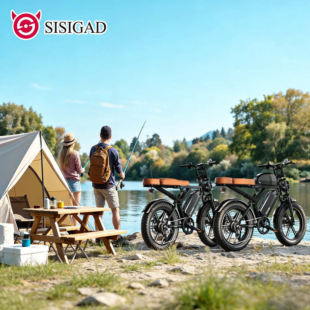 SISIGAD Electric Bike for Adults,20x4.0 Fat Tire E Mountain Bicycle,Peak 1500W Motor 48V15Ah Battery UL2849
