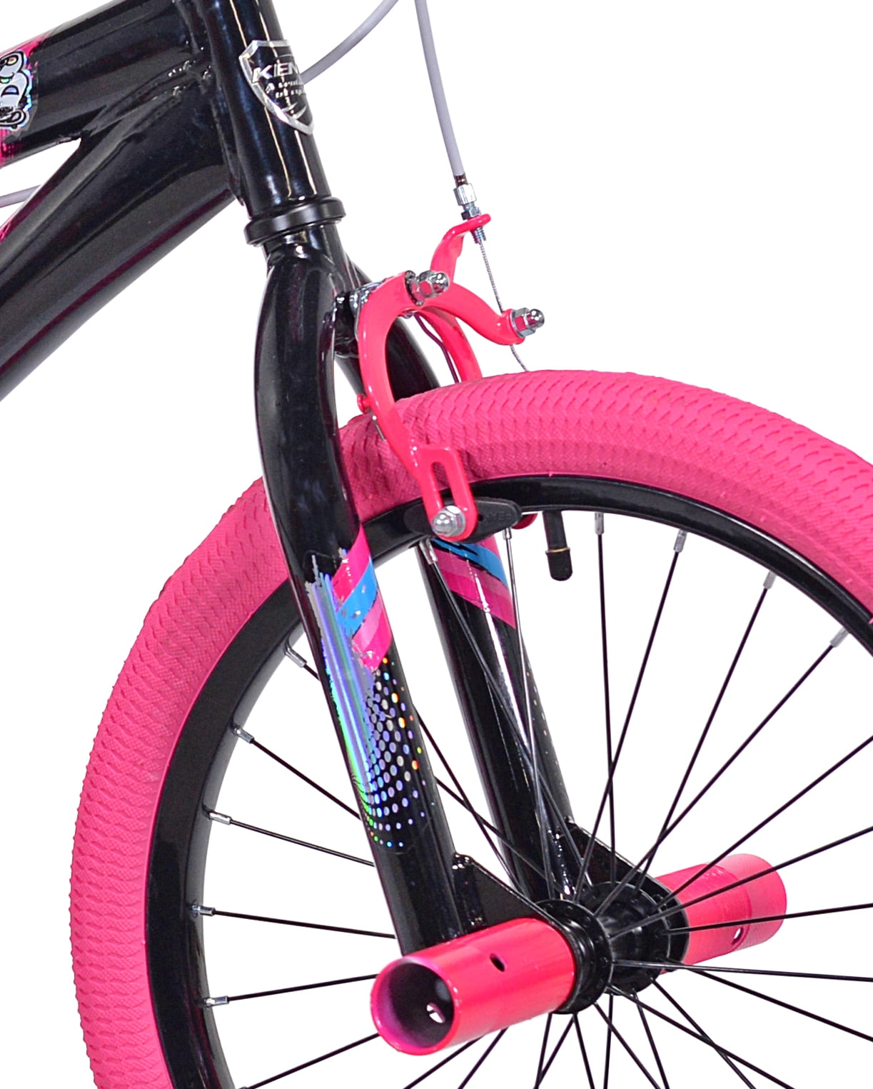 Kent Bicycles Sparkles Girls' 18 Kids Bicycle, Black and Pink