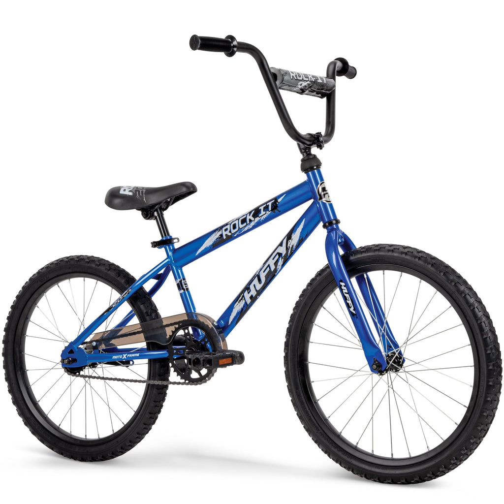 Huffy 20 Rock It Kids' Bike, Fits Riders 44-56, Blue, Youth, Boys