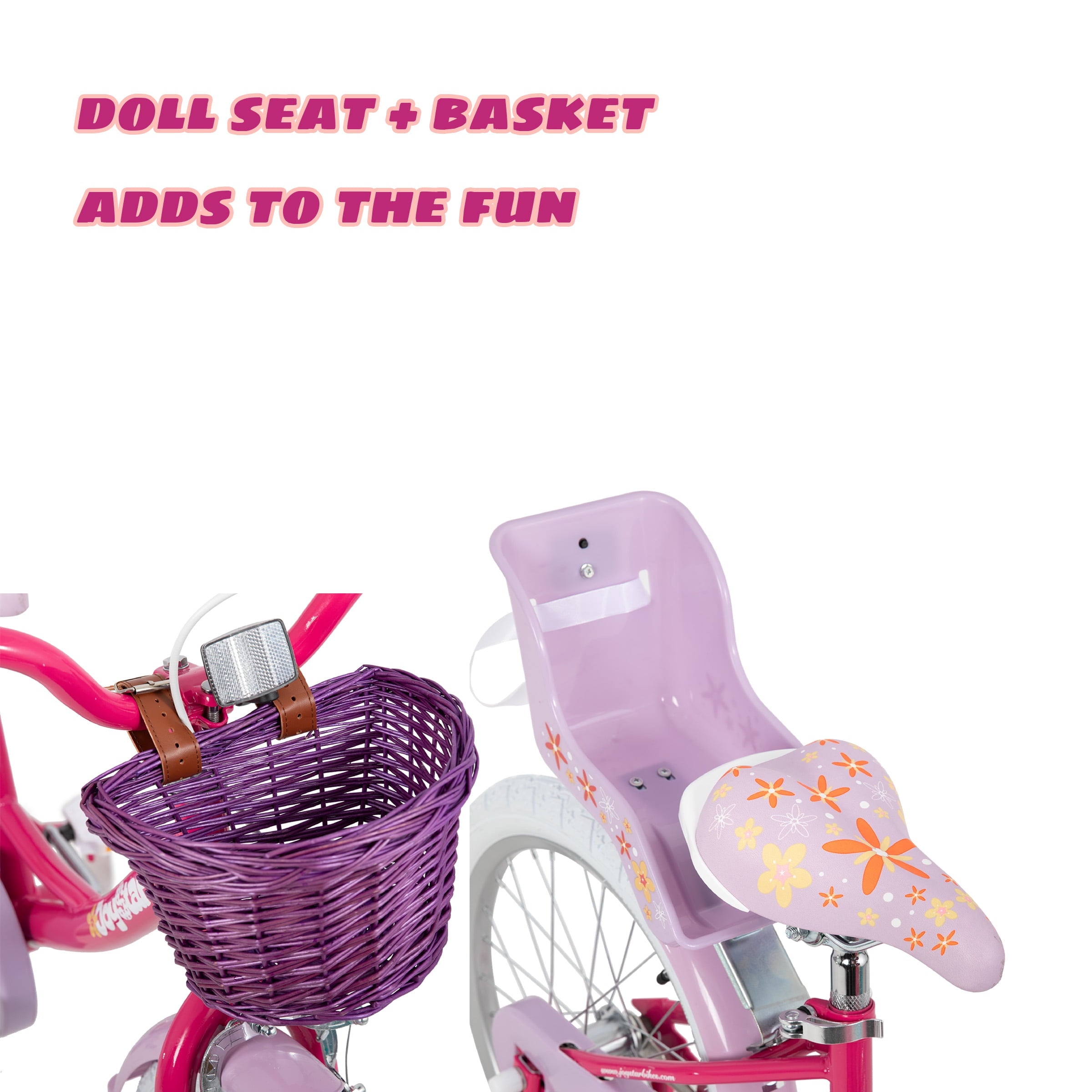 Joystar Unicorn 12inch Girls' Bike, Purple