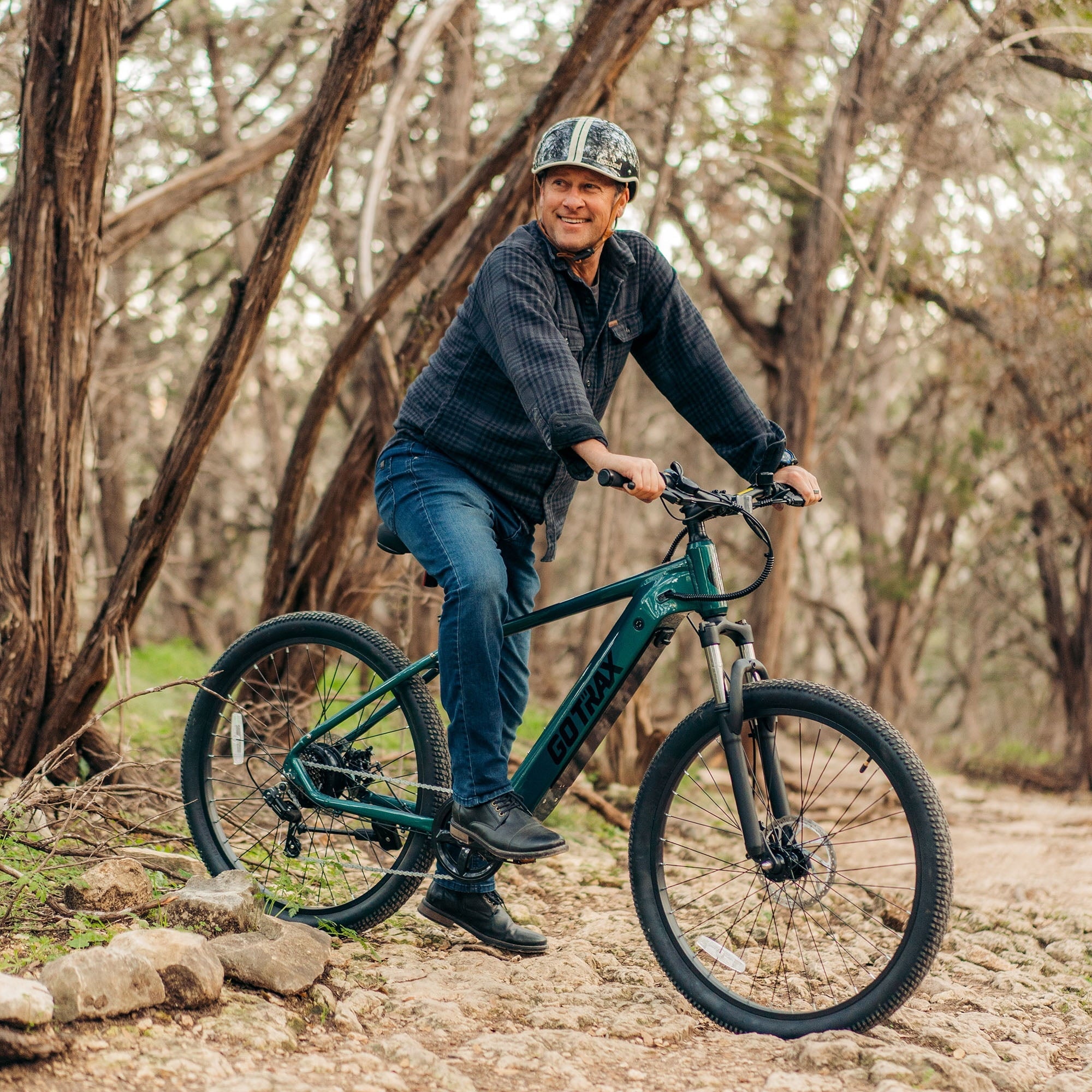GOTRAX Approach 27.5 Step Over Electric Mountain Adult Bike with 350W Motor 20 MPH Up to 264lb, Black