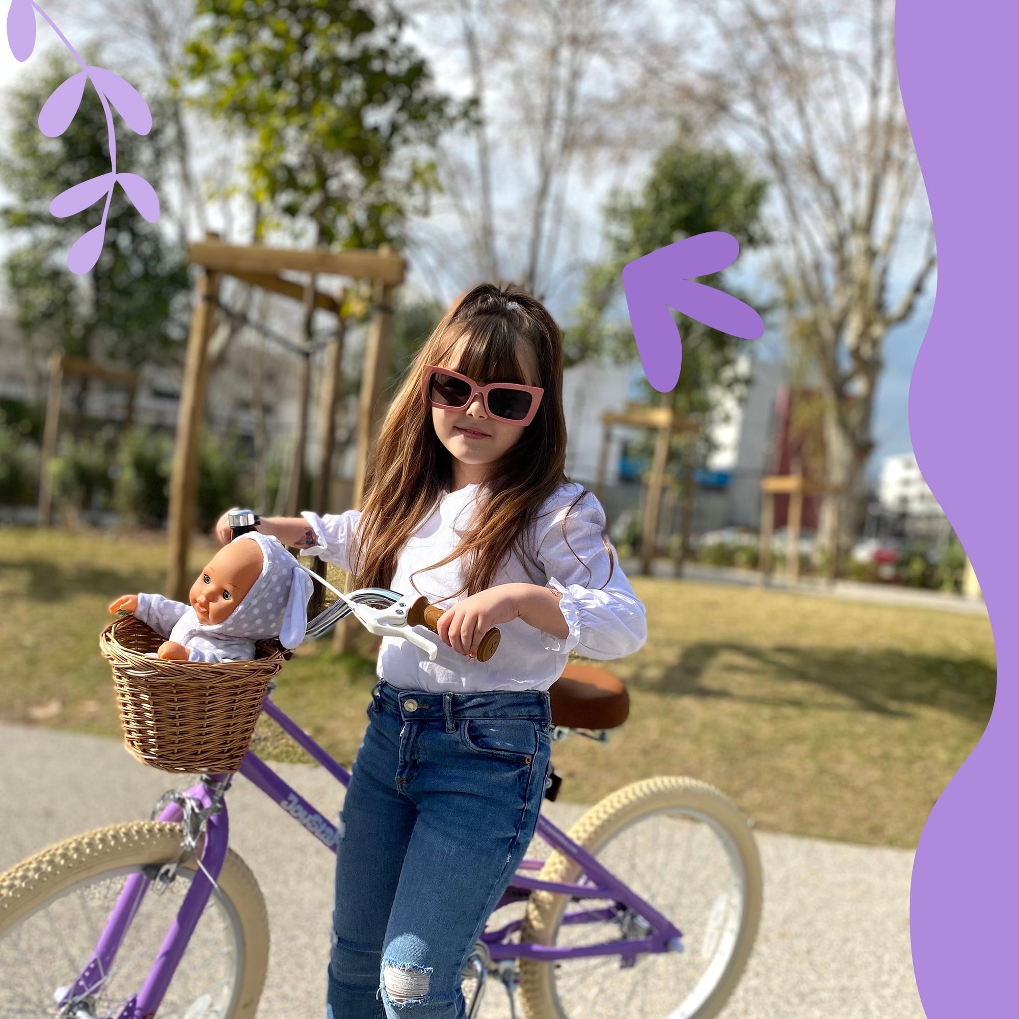 JOYSTAR Girls Bike for 2-13 Years Old Toddlers and Kids, 12 14 16 18 Kids Bike with Training Wheels & Basket, 20 Inch Kid's Bicycle with Kickstand, Retro Style Bikes