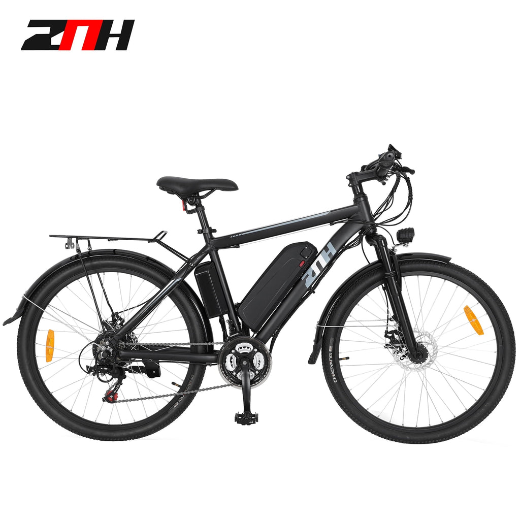 ZNH Electric Bike 26 Electric Mountain Bicycles 350W Motor E bike 21 Speed 36V 10Ah Electric Commuter Bike 20MPH Black Electric Bicycle Ebike