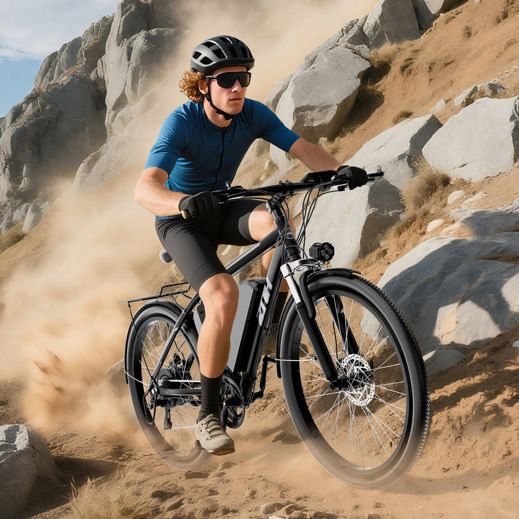 ZNH 1000w Peak Electric Bike for Adults – Electric Mountain Bike w 52V 13Ah Removable Battery ,26 off-road Ebike, Shimano 21-Speed, UL 2849 .Black