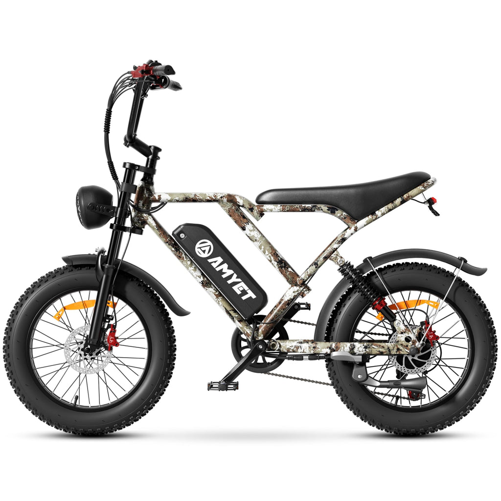 AMYET S8-S Electric Bike 1000W(1500W Peak), 48V 20Ah, 20x4.0 Fat Tire Ebike for Adults, Hydraulic Disc Brakes E-Mountain Bicycle, UL2849