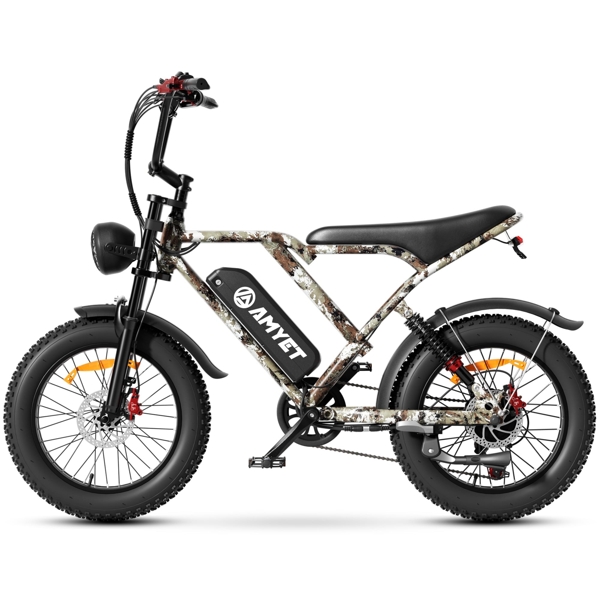 AMYET S8-S Electric Bike 1000W(1500W Peak), 48V 20Ah, 20x4.0 Fat Tire Ebike for Adults, Hydraulic Disc Brakes E-Mountain Bicycle, UL2849