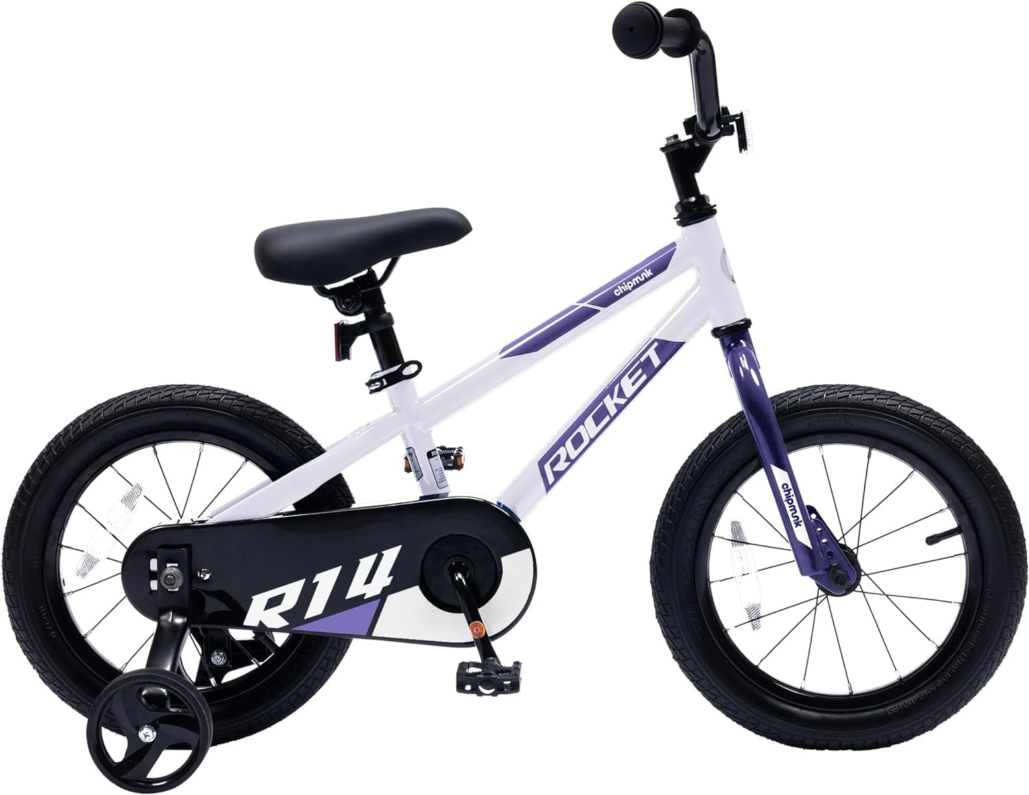 RoyalBaby Rocket Kids 14-Inch BMX Training Wheel Bicycle,Blue