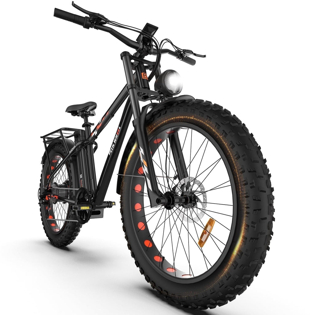 5TH WHEEL W29B 26 x 4 Fat Tire Electric Bike, 750W Motor Adult Ebike with 48V 15Ah Removable Battery, Electric Mountain Bicycle with 7 Speed, UL2849