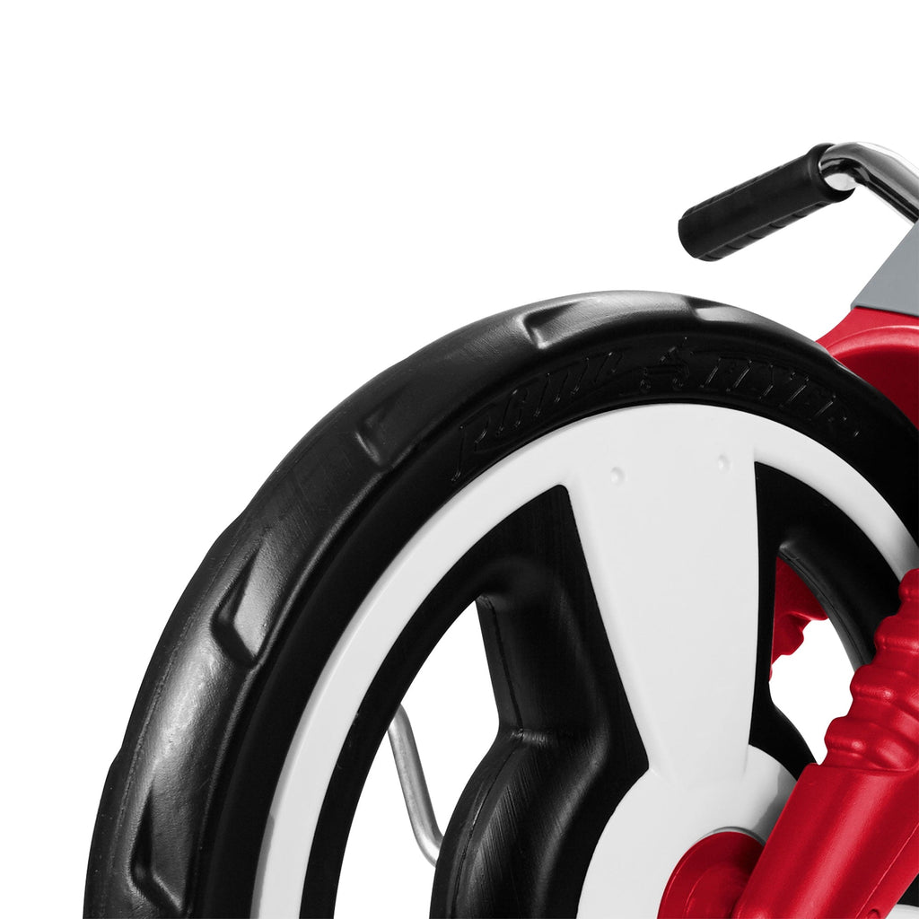Radio Flyer Big Flyer Sport Tricycle with Adjustable Seat and Racing Design, Red, Ages 3 to 7 Years