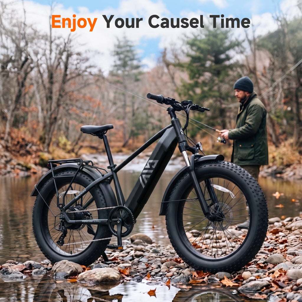 TST Dreamer Electric Bike for Women, Peak 750W E-Mountain Bike, 26 Fat Tire Electric Bike, 48V/15Ah Battery UL2849, 60Miles Long Range, 7-Speed Gear