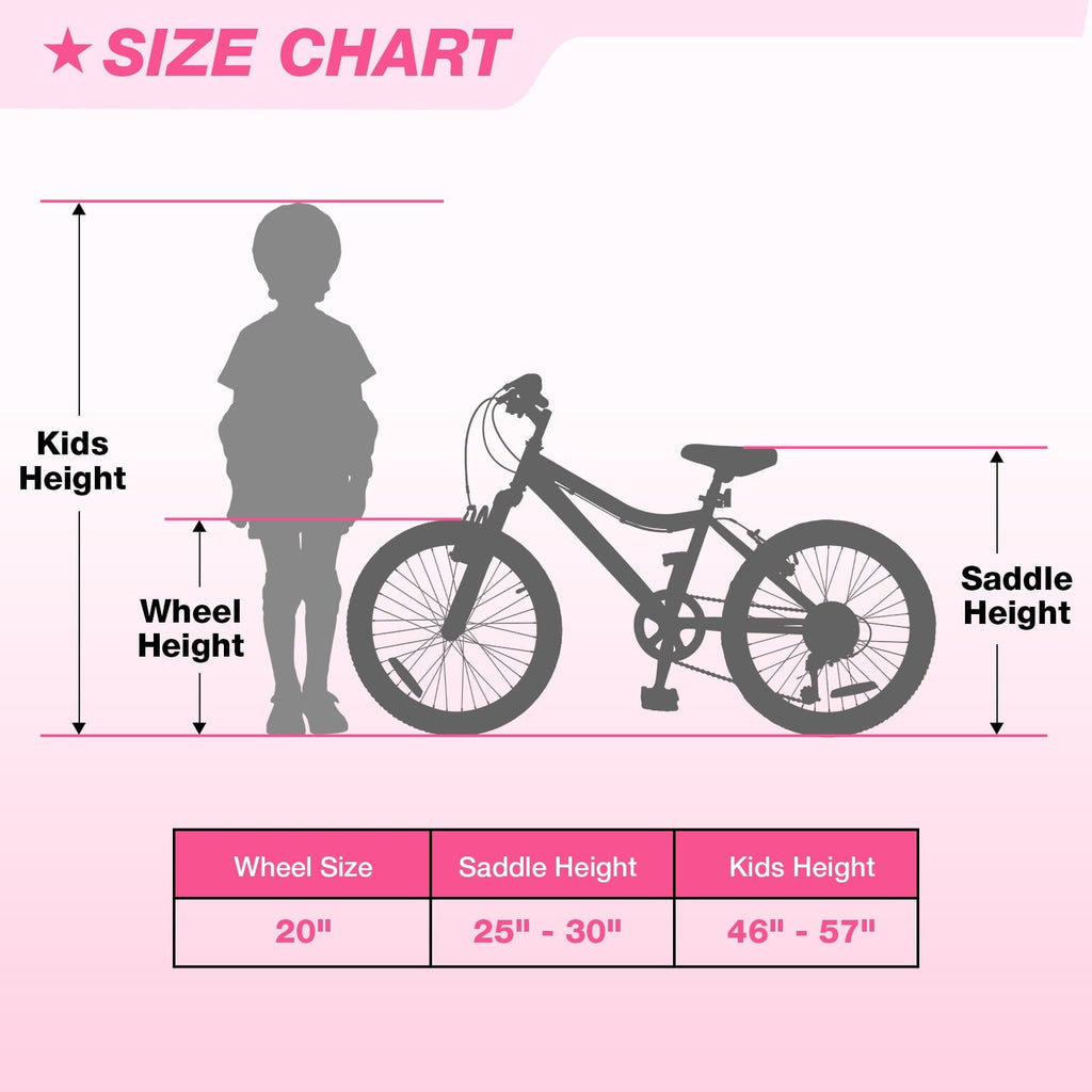 Hykolity 24 inch Kids Mountain Bike,7 Speed Kid Bicycle Age 8-14 Year Old with Front Suspension Fork,Adjustable Seat Height,High-Carbon Steel,Purple