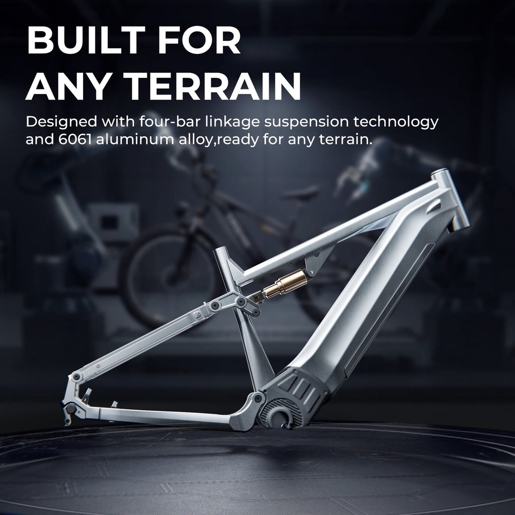 Skeri Electric Scooter Bike for Adults, 26x4 Fat Tire Full Suspension E-Mountain Bicycle,750W (Peak 1200) Motor 48V 20Ah 7-Speed Ebike UL2849