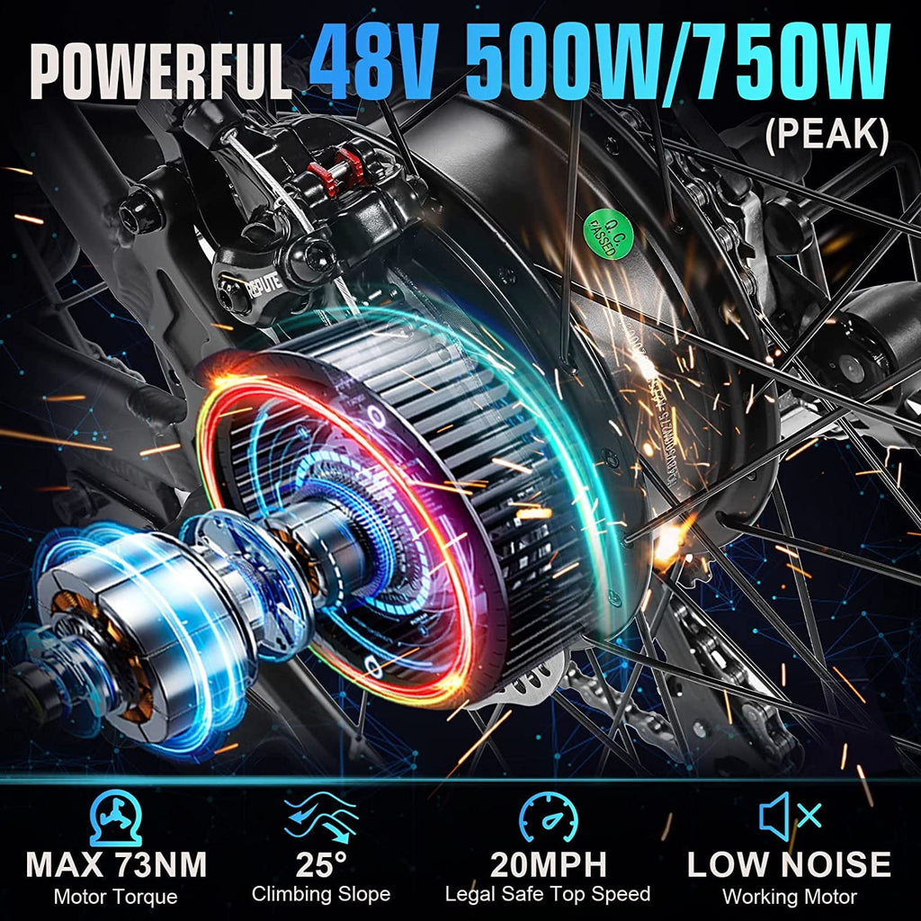 ANCHEER 500W Electric Bike for Adults 27.5 Electric Mountain Bike 3 Hours Fast Charge, Ebike for Adults with 48V 10.4Ah Removable Battery, Electric Bicycles LCD Display UL2849