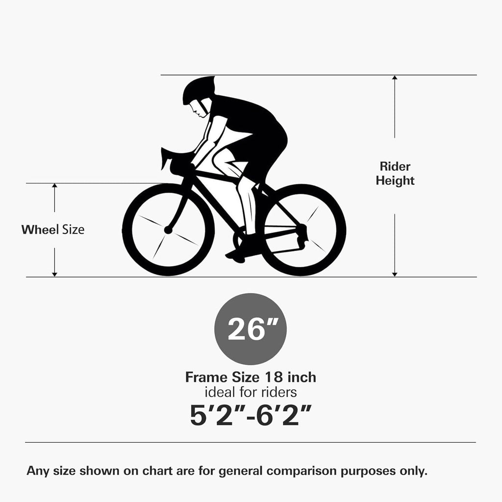 Hykolity 26 in Mountain Bike Sport Bicycle, 18 Speed Mtb Cycling for Adult Men Women Age 14+, Dual Full Suspension Outdoor Sport Bikes, White