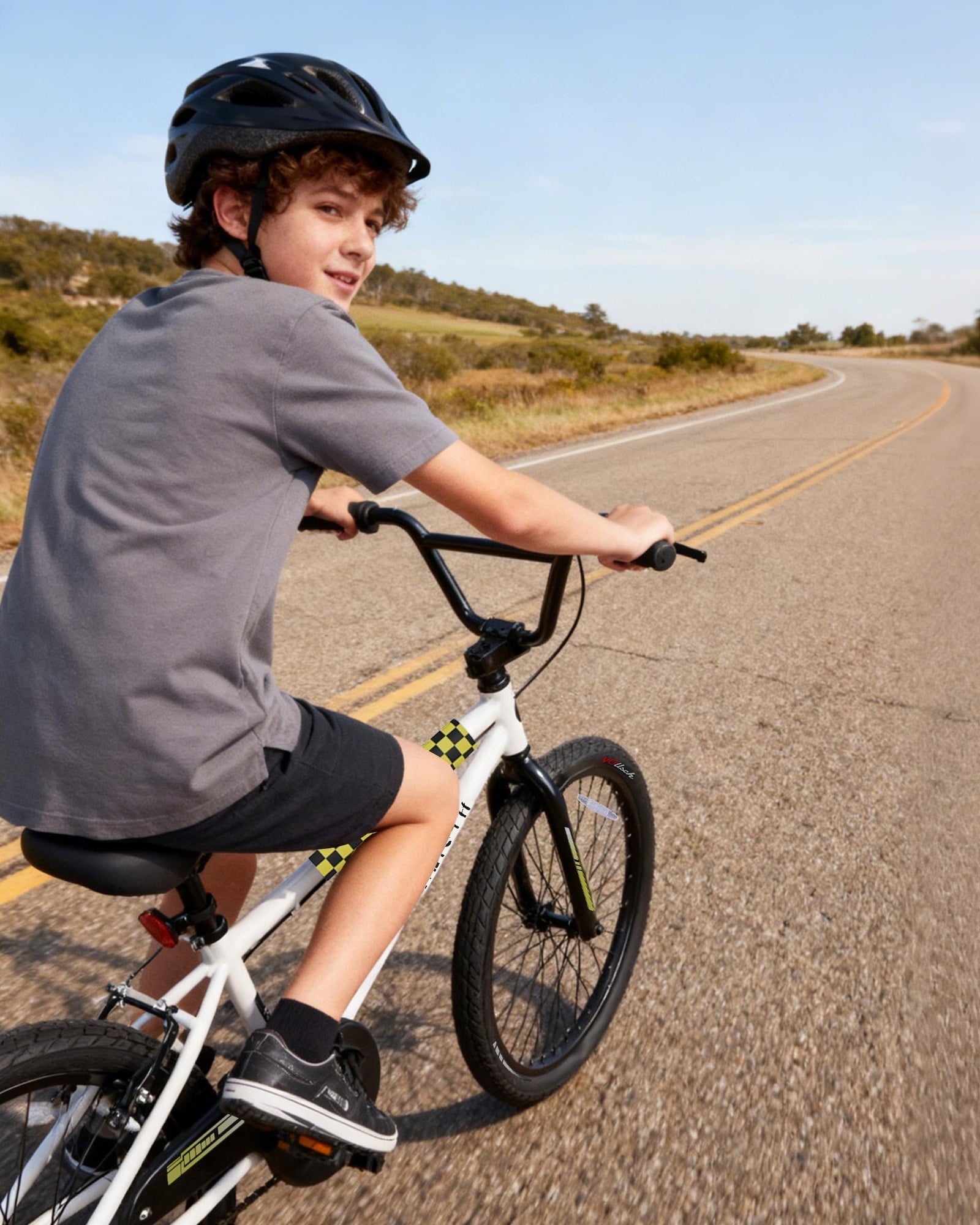 Vollsch BMX Style Kids Bike for 2-8 Years Old Boys Girls 16 Inches Toddlers Bicycle with Coaster Brake Training Wheels, Black