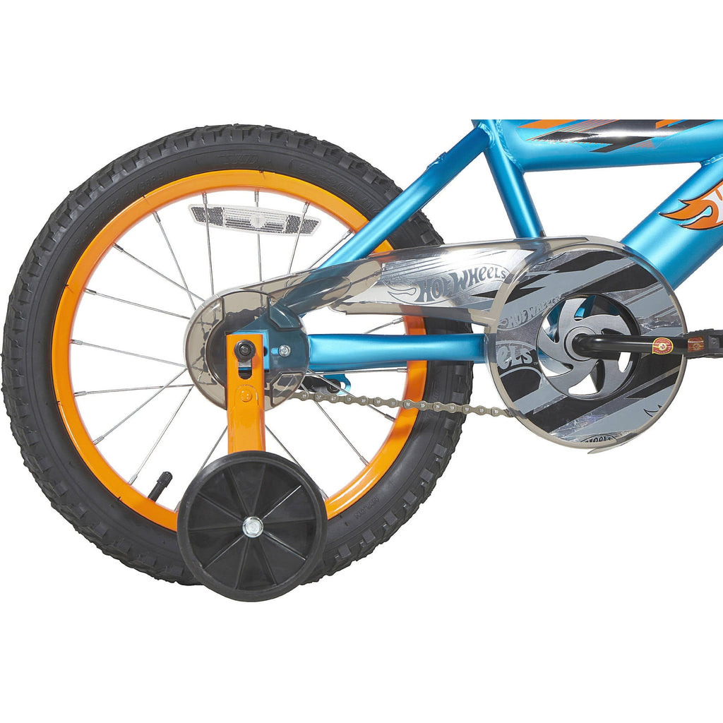 Dynacraft Hot Wheels Boys 16-Inch BMX Bike for Ages 5-7, Blue