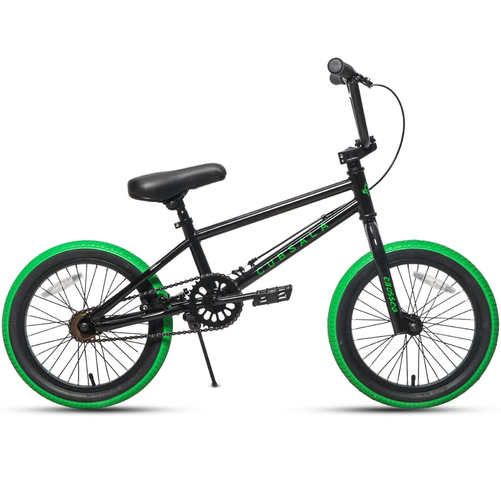 cubsala 18 in Freestyle BMX Kids Bike for Age 5-8 Years Old Boys Girls,Blue