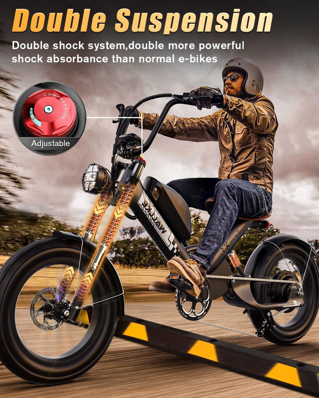 W WALLKE Titan X1 Carbon Fiber Frame Electric Bike, 30Ah Long Range Ebike for Adults, 3800W 40MPH Fast E Bike, 20x5 Puncture-Proof Fat Tire