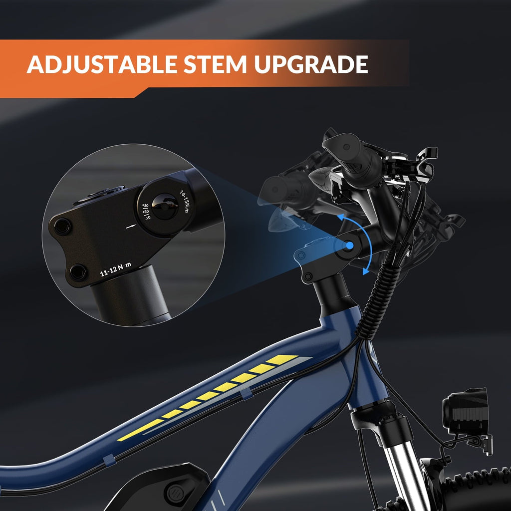 ZDZA 27.5'' Electric Bike for Adults, 1500W Motor 25MPH E-Mountain Bike, 48V 10.4Ah Removable, 7-Speed Ebike with Display UL2849