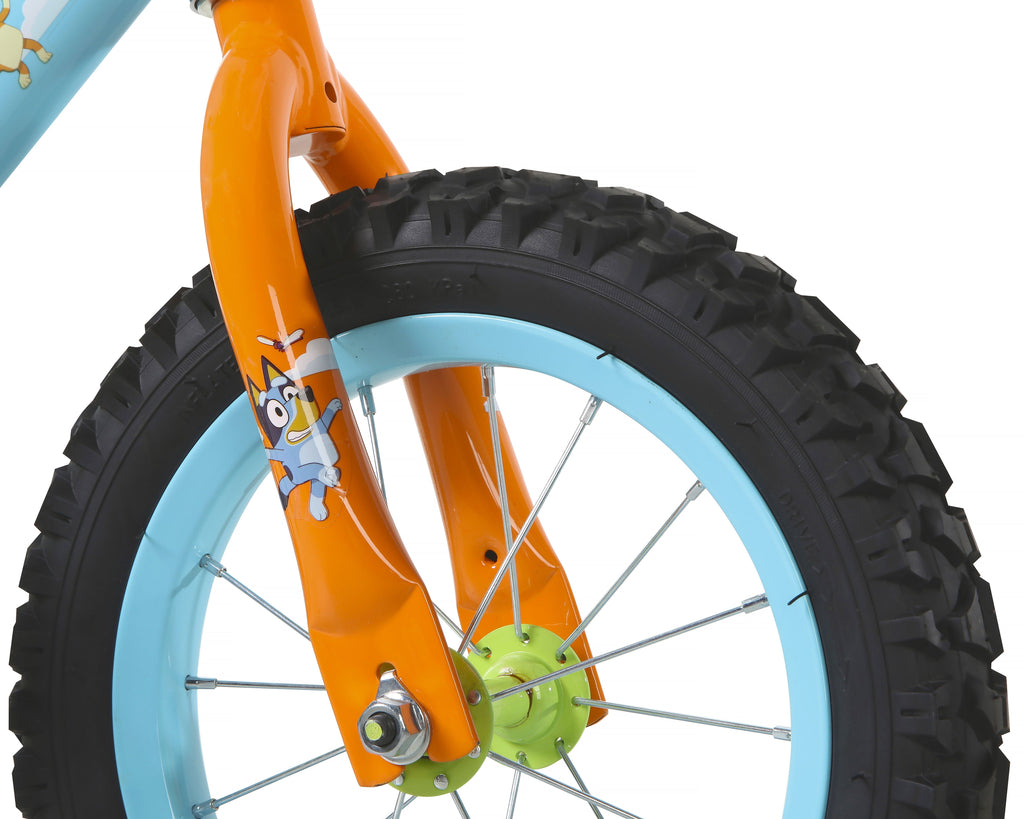 Dynacraft Bluey Kids 12-inch BMX Bike with Training Wheels, Plush Bag, Steel Frame, Coaster Brake, Ages 3-5