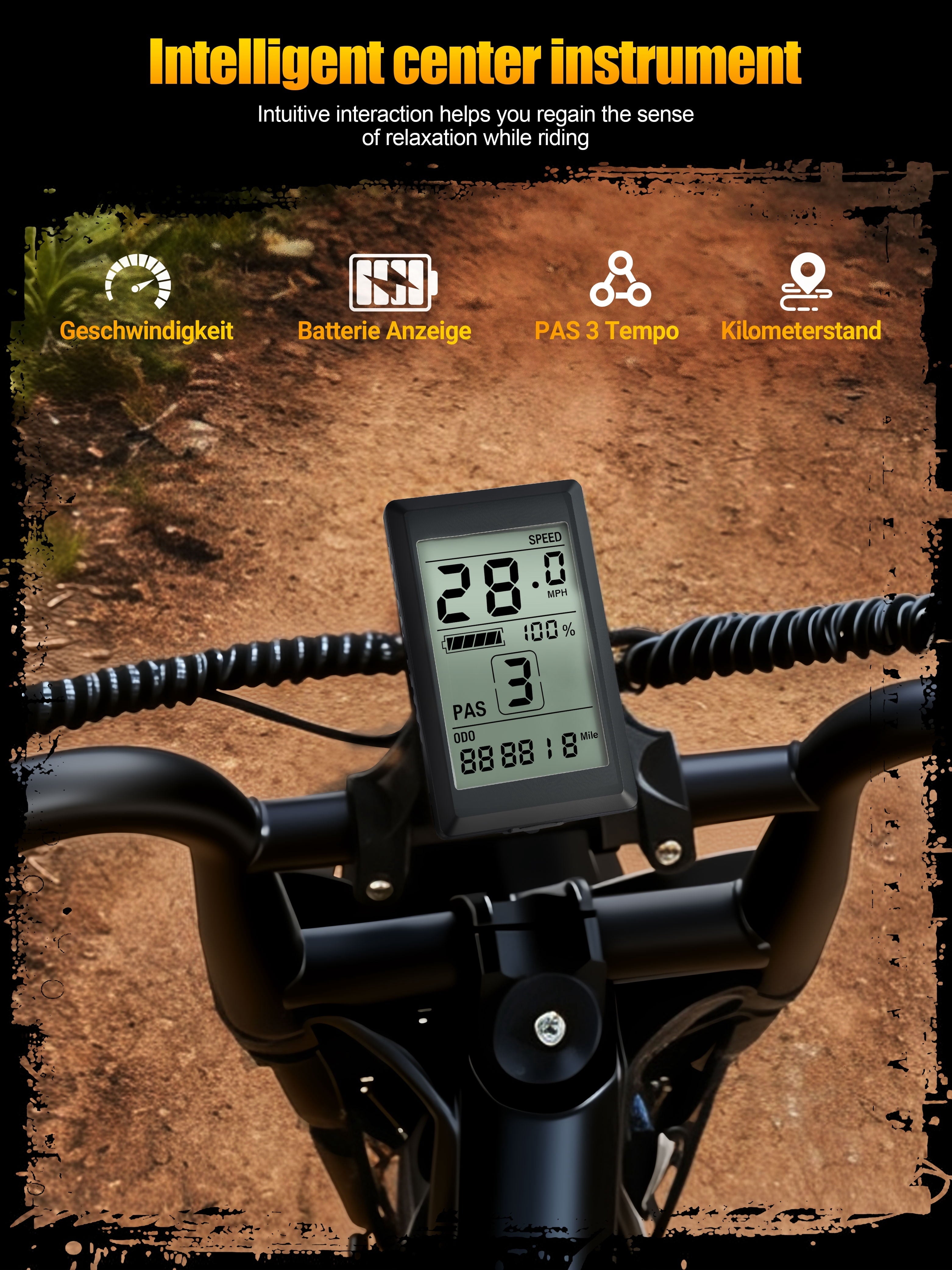 ESKUTE V100 Electric Bike for Teens Adults Students, 750W 28 Mph 48V 13 Ah,16x4.0 Fat Tire E Bicycle, 7-Speed Dual Suspension Mountain EBike Black, UL2849