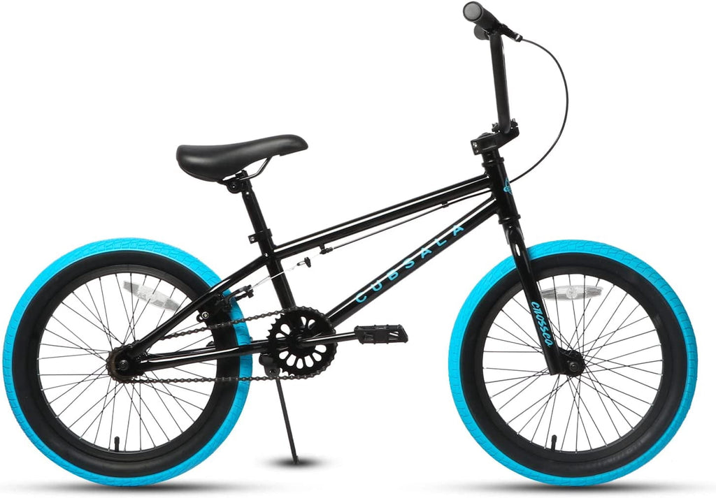 cubsala 18 in Freestyle BMX Kids Bike for Age 5-8 Years Old Boys Girls,Blue