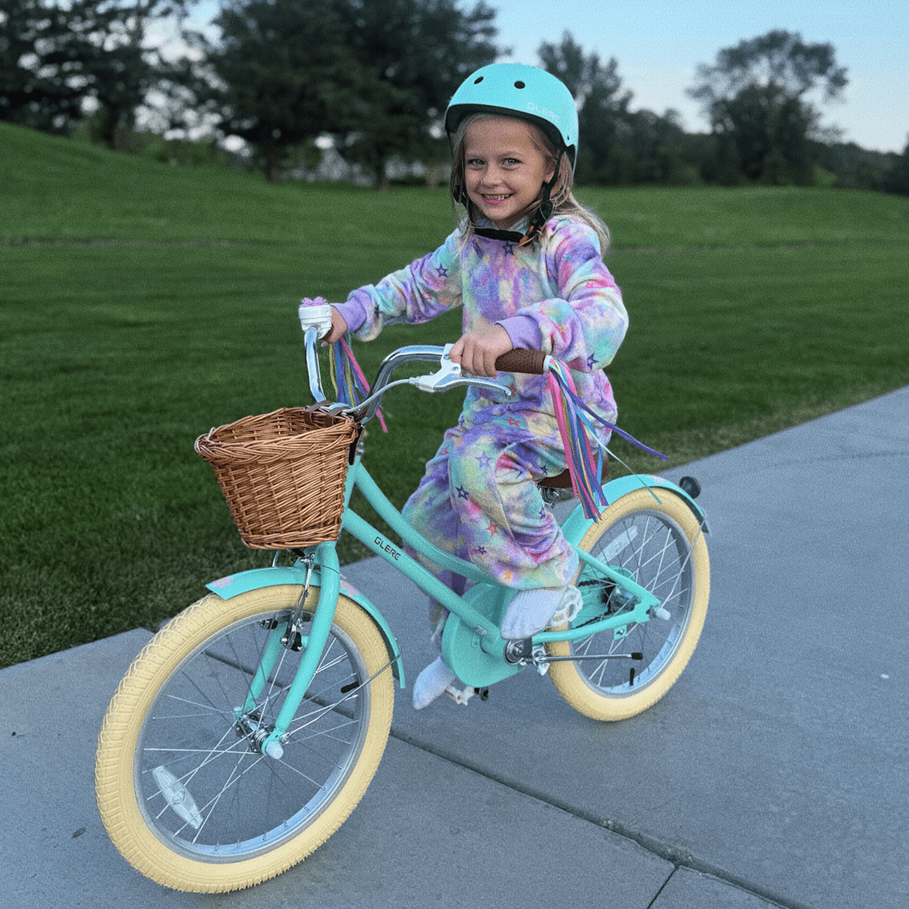 Glerc Little Molly 20 inch Kids Girls Bike for 7-13 Years Old Child,gifts,Blue