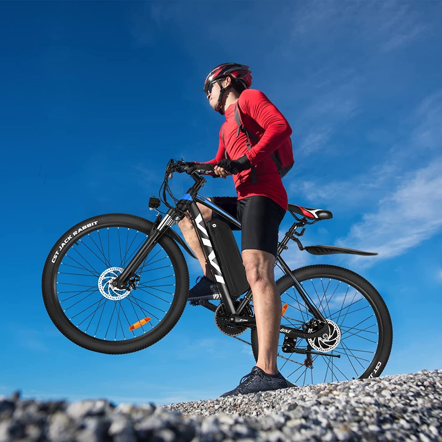 Vivi Electric Bike for Adults 27.5 Electric Mountain Bike 48V 500W High-Step Electric Bike 21 Speed Adult Commuter Bike 19.8MPH with Cruise Control, UL2849 Certified