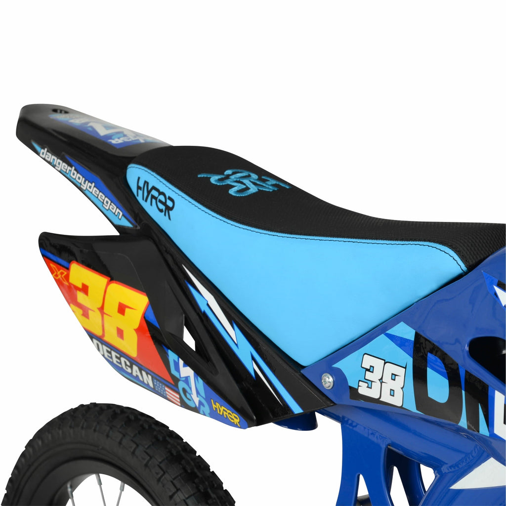 Hyper Bicycles 16 'Danger Boy' Deegan Moto Bike, Children Ages 5-7, Blue
