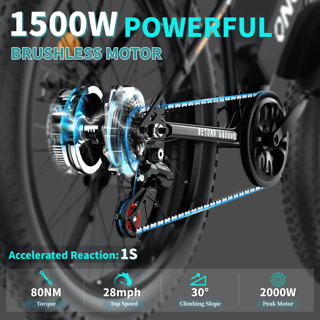 HILLVIGO Electric Bike for Adults, 2000W Peak 26 Electric Mountain Bike, 26*4.0 Fat Tire Helical Gear Motor E Mountain Bicycle, 48V 15Ah 7-Speed Shimano Ebike UL2849