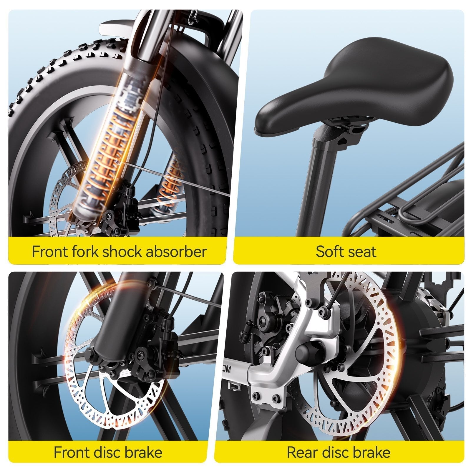 TST Electric Bike for Adult, 750W Motor 48V/15AH, UL2849, 20x4 Fat Tire Mountain E-bike, Hydraulic Disc Brakes, APP Control