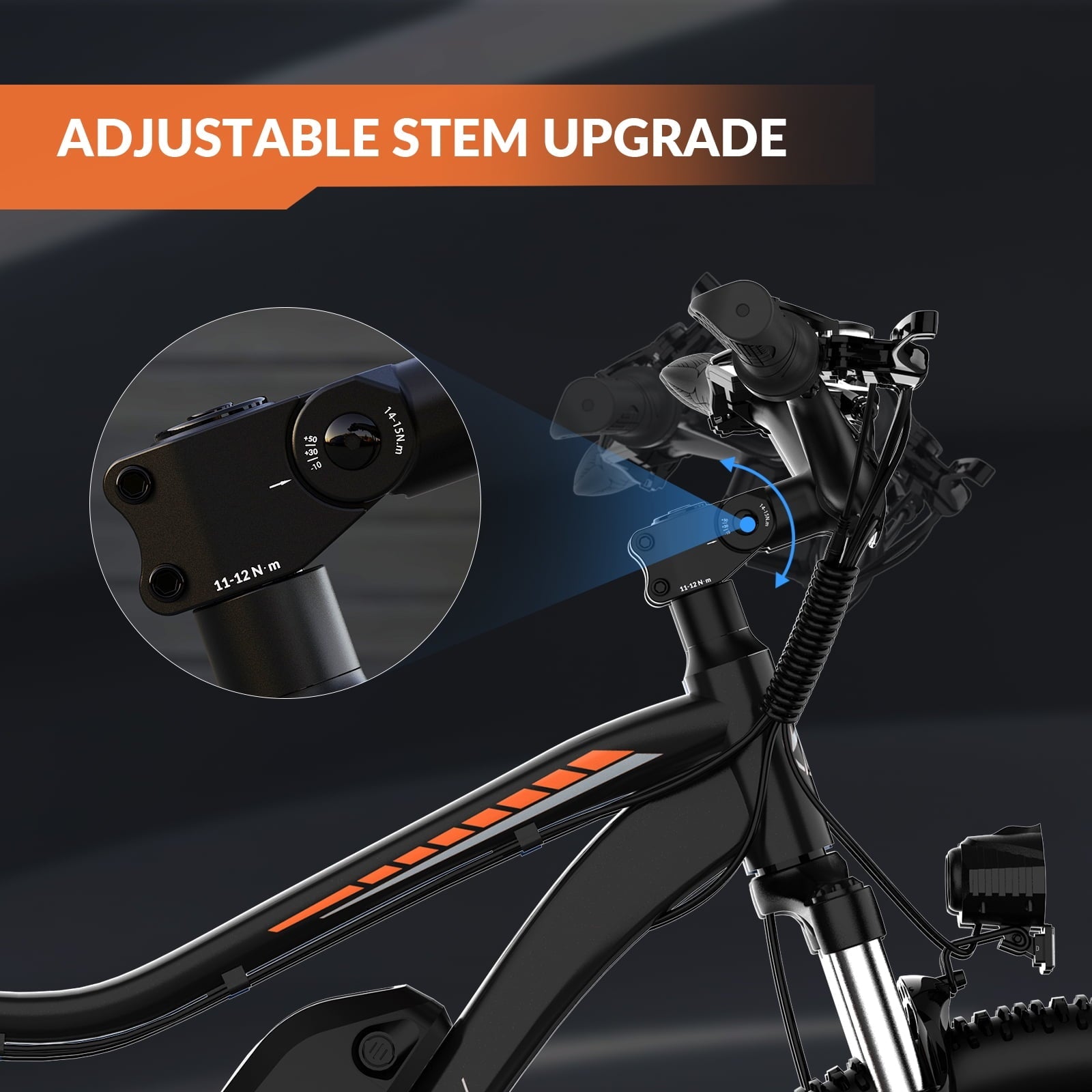ZDZA 27.5'' Electric Bike for Adults, 1500W Motor 25MPH E-Mountain Bike, 48V 10.4Ah Removable, 7-Speed Ebike with Display UL2849